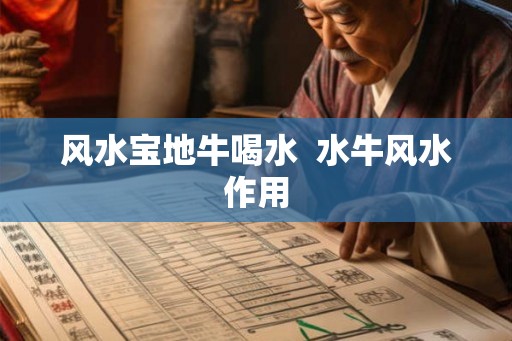 风水宝地牛喝水  水牛风水作用