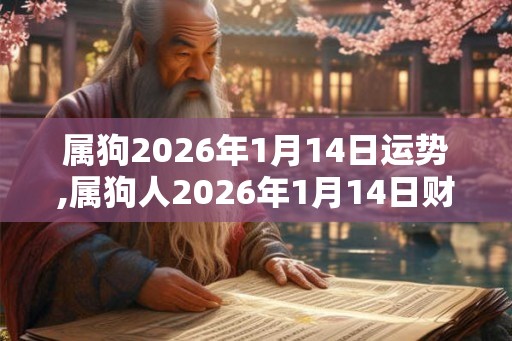 属狗2026年1月14日运势,属狗人2026年1月14日财运,生肖狗2026年1月14日运势