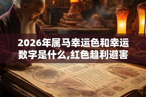 2026年属马幸运色和幸运数字是什么,红色趋利避害3和8催旺运气