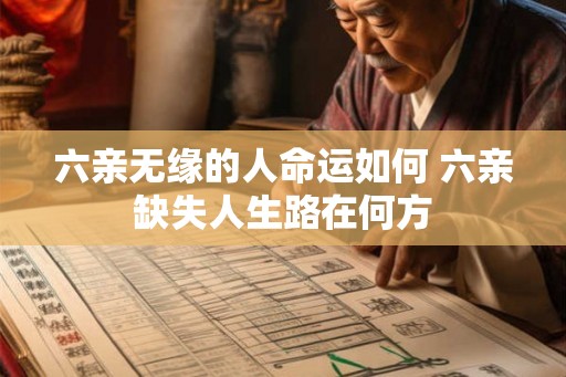 六亲无缘的人命运如何 六亲缺失人生路在何方 六亲无缘的人命运如何 六亲缺失人生路在何方