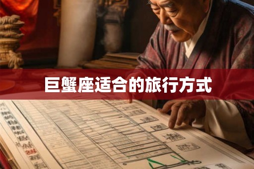 巨蟹座适合的旅行方式 巨蟹座适合的旅行方式