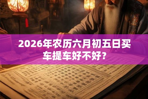 2026年农历六月初五日买车提车好不好？