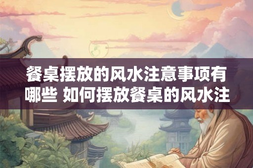 餐桌摆放的风水注意事项有哪些 如何摆放餐桌的风水注意事项
