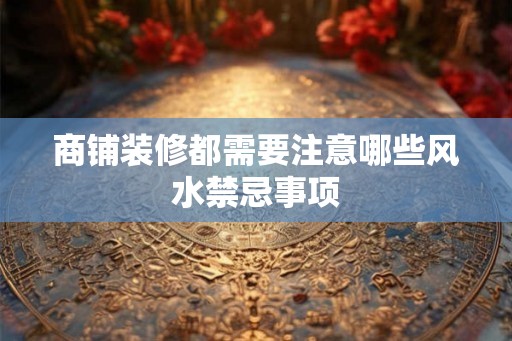 商铺装修都需要注意哪些风水禁忌事项