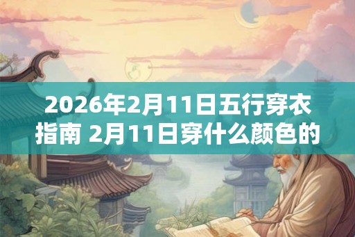 2026年2月11日五行穿衣指南 2月11日穿什么颜色的衣服 2026年2月11日五行穿衣指南 2月11日穿什么颜色的衣服