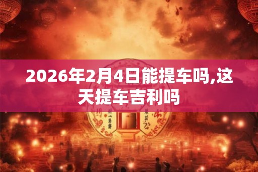 2026年2月4日能提车吗,这天提车吉利吗
