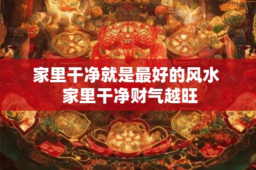家里干净就是最好的风水  家里干净财气越旺