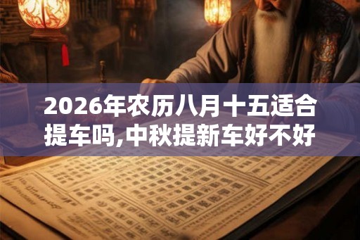 2026年农历八月十五适合提车吗,中秋提新车好不好