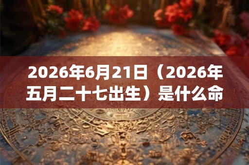 2026年6月21日（2026年五月二十七出生）是什么命_命运如何