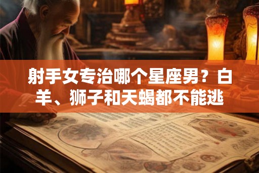 射手女专治哪个星座男？白羊、狮子和天蝎都不能逃