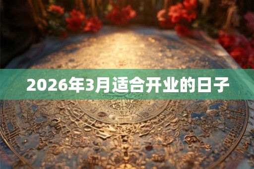 2026年3月适合开业的日子