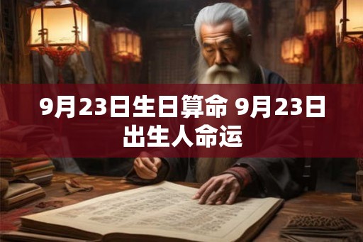 9月23日生日算命 9月23日出生人命运 9月23日生日算命 9月23日出生人命运