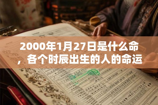 2000年1月27日是什么命，各个时辰出生的人的命运