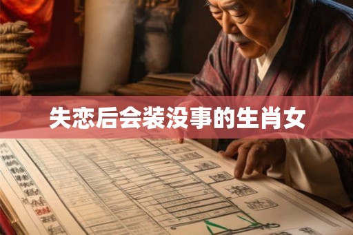 失恋后会装没事的生肖女