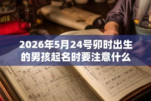 2026年5月24号卯时出生的男孩起名时要注意什么