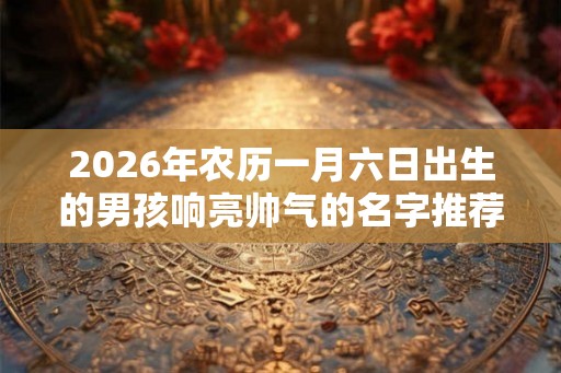 2026年农历一月六日出生的男孩响亮帅气的名字推荐