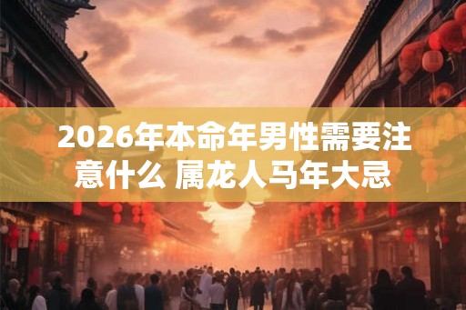 2026年本命年男性需要注意什么 属龙人马年大忌 2026年本命年男性需要注意什么 属龙人马年大忌