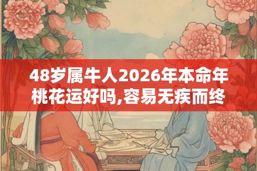 48岁属牛人2026年本命年桃花运好吗,容易无疾而终