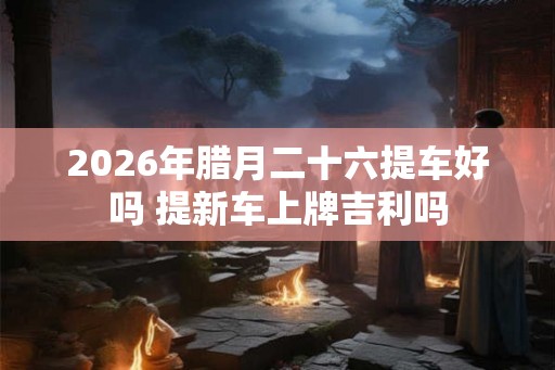 2026年腊月二十六提车好吗 提新车上牌吉利吗