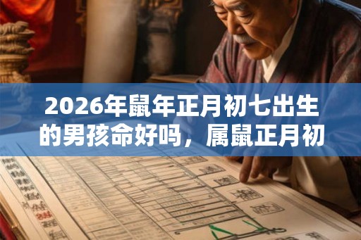 2026年鼠年正月初七出生的男孩命好吗，属鼠正月初七出生命运