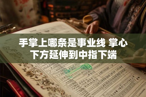 手掌上哪条是事业线 掌心下方延伸到中指下端