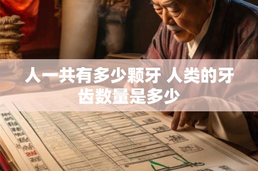 人一共有多少颗牙 人类的牙齿数量是多少 人一共有多少颗牙 人类的牙齿数量是多少