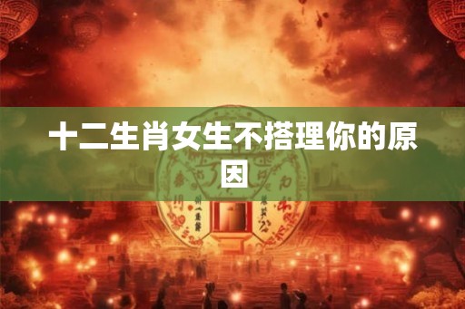 十二生肖女生不搭理你的原因