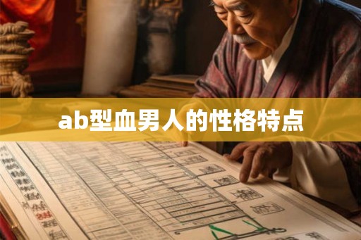ab型血男人的性格特点