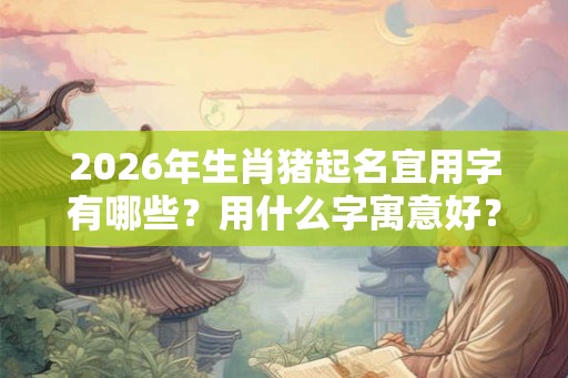 2026年生肖猪起名宜用字有哪些？用什么字寓意好？