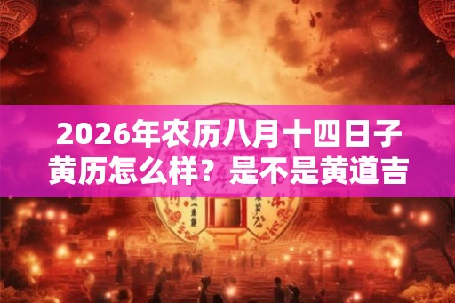 2026年农历八月十四日子黄历怎么样？是不是黄道吉日？