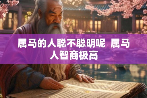 属马的人聪不聪明呢 属马人智商极高 属马的人聪不聪明呢 属马人智商极高