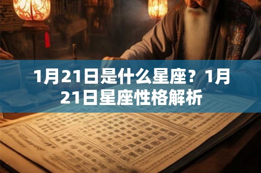 1月21日是什么星座？1月21日星座性格解析