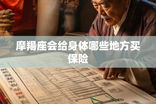 摩羯座会给身体哪些地方买保险