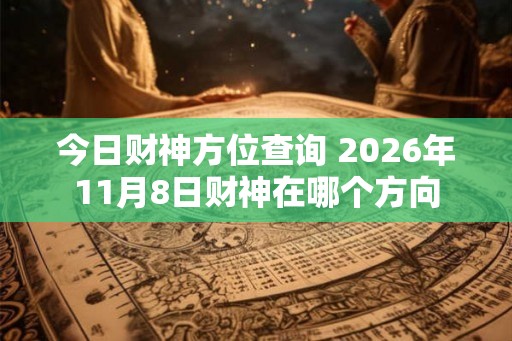 今日财神方位查询 2026年11月8日财神在哪个方向 今日财神方位查询 2026年11月8日财神在哪个方向