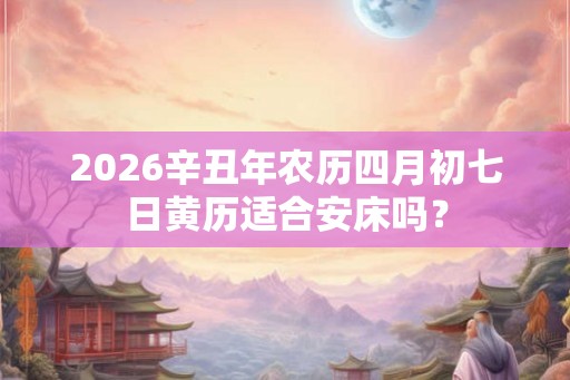 2026辛丑年农历四月初七日黄历适合安床吗? 2026辛丑年农历四月初七日黄历适合安床吗?