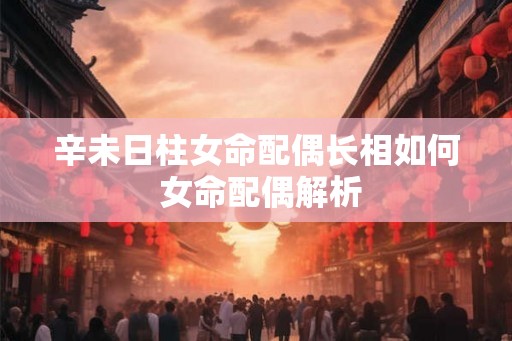 辛未日柱女命配偶长相如何 女命配偶解析
