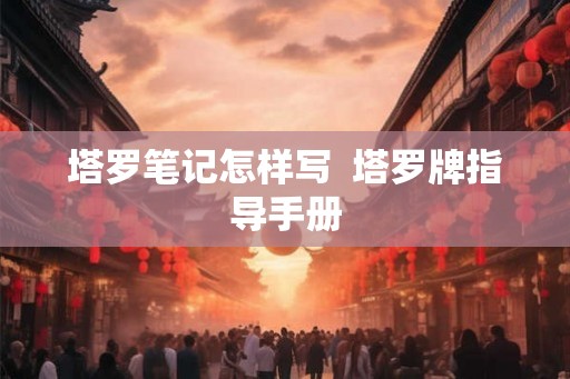 塔罗笔记怎样写 塔罗牌指导手册 塔罗笔记怎样写 塔罗牌指导手册