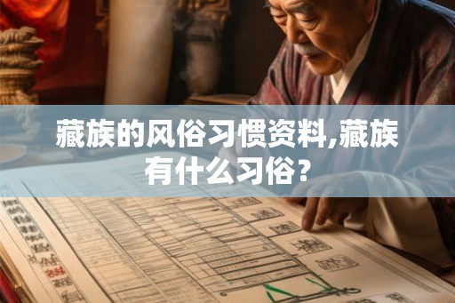 藏族的风俗习惯资料,藏族有什么习俗？