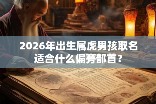 2026年出生属虎男孩取名适合什么偏旁部首？