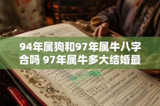 94年属狗和97年属牛八字合吗 97年属牛多大结婚最好