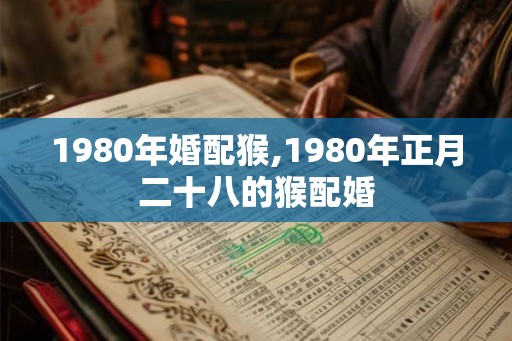 1980年婚配猴,1980年正月二十八的猴配婚