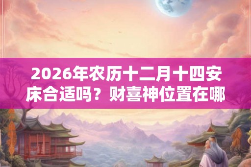 2026年农历十二月十四安床合适吗？财喜神位置在哪？