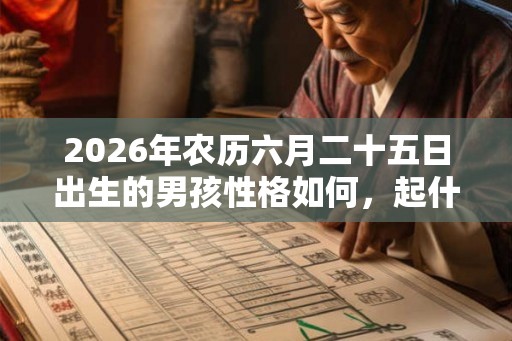 2026年农历六月二十五日出生的男孩性格如何,起什么名字吉利? 2026年农历六月二十五日出生的男孩性格如何,起什么名字吉利?