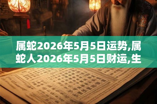 属蛇2026年5月5日运势,属蛇人2026年5月5日财运,生肖蛇2026年5月5日运势 属蛇2026年5月5日运势,属蛇人2026年5月5日财运,生肖蛇2026年5月5日运势