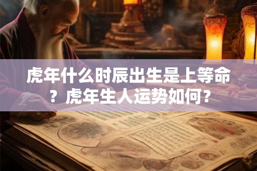 虎年什么时辰出生是上等命？虎年生人运势如何？