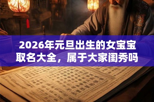 2026年元旦出生的女宝宝取名大全，属于大家闺秀吗？