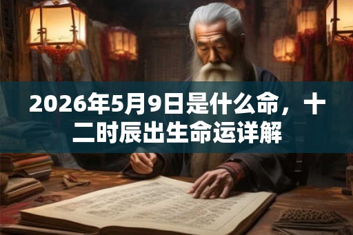 2026年5月9日是什么命,十二时辰出生命运详解 2026年5月9日是什么命,十二时辰出生命运详解