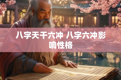 八字天干六冲 八字六冲影响性格