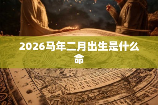 2026马年二月出生是什么命