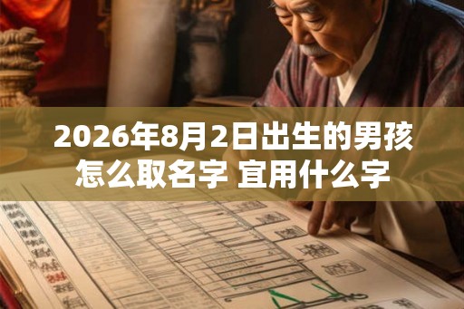 2026年8月2日出生的男孩怎么取名字 宜用什么字